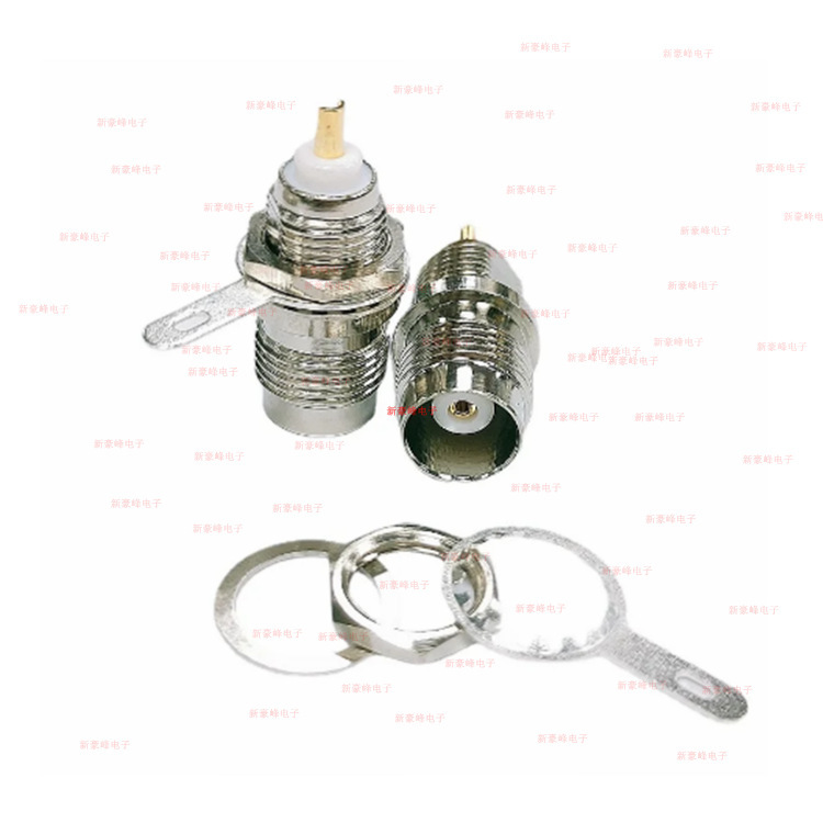 All-Copper Tnc-50Ky Oscilloscope Wall-Through Female Socket with Nut and Gasket to Fix Pcb Panel Socket Gprs Head