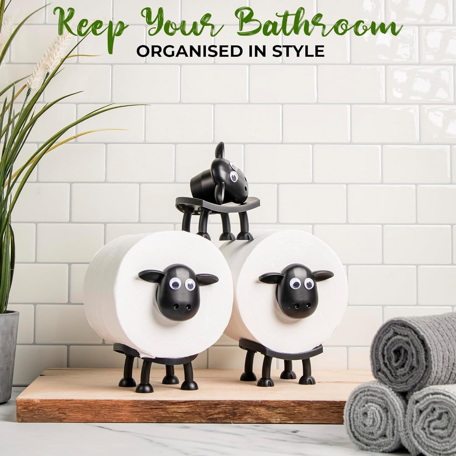 Cross-Border Sheep Toilet Roll Holder Interesting Sheep Toilet Paper Holder Family Creative Roll Holder