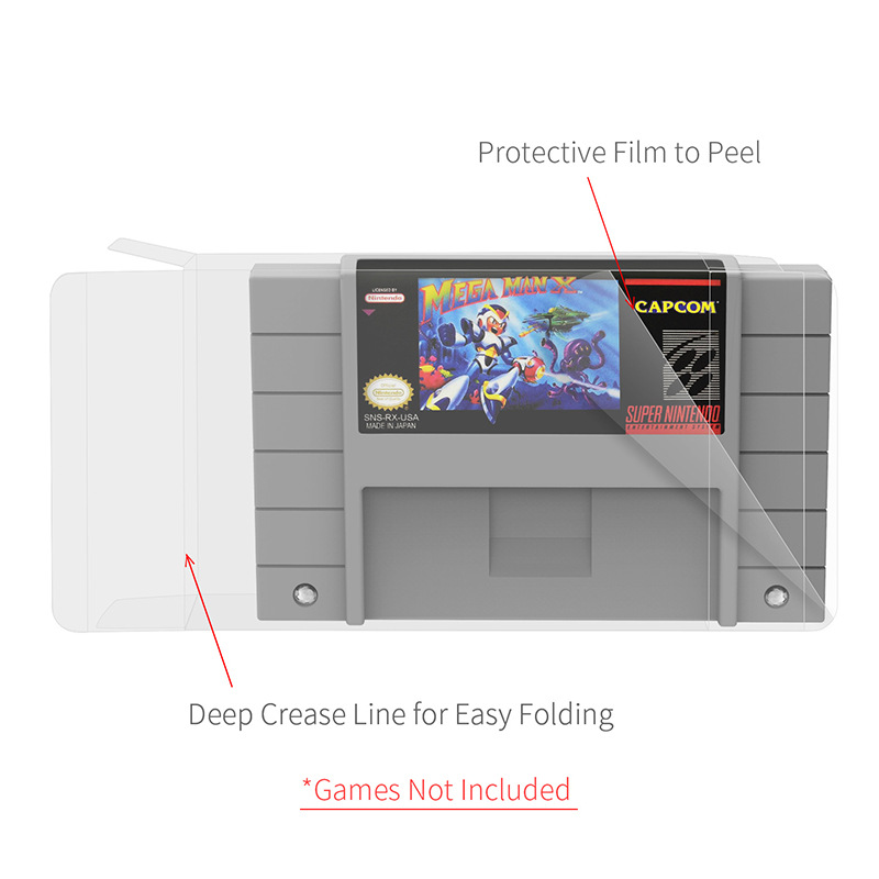 SNES game card protection box SFC storage box display box SNES Cartridge Protector