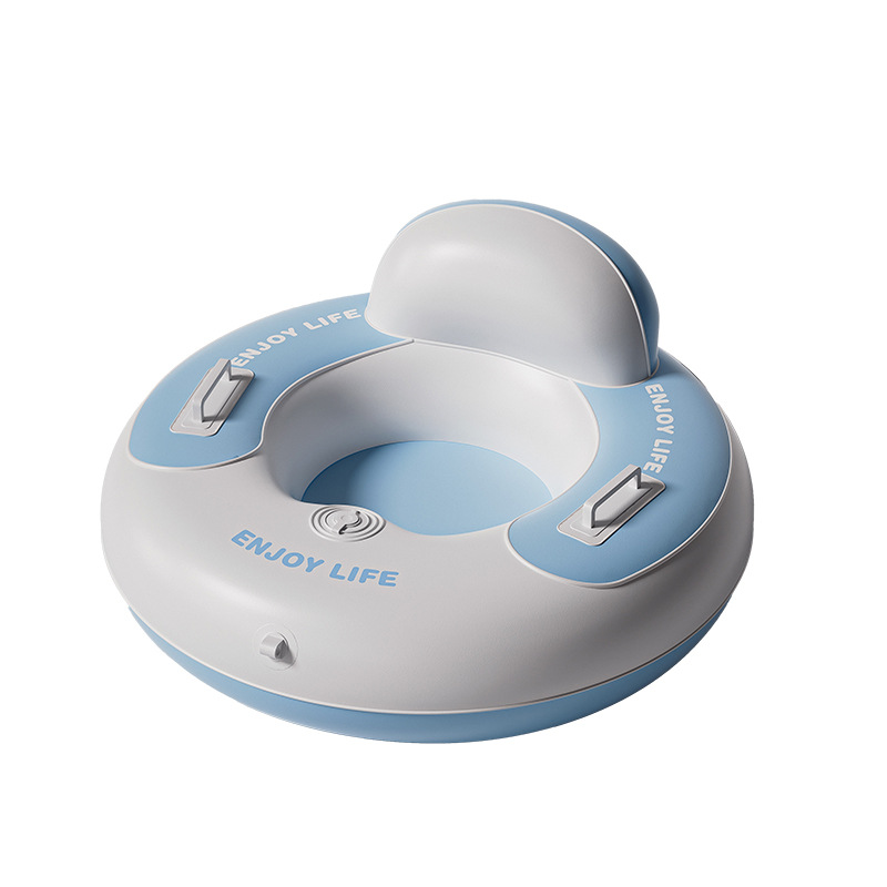 Winter Outdoor Double Inflatable Ski Ring, New Thickened Pvc Portable Ski Tool for Children and Adults