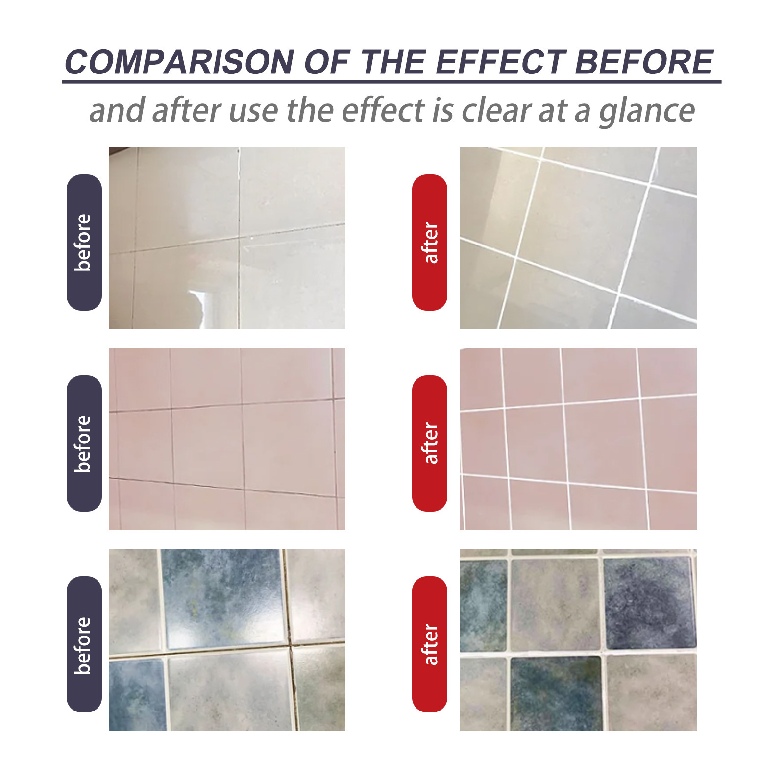 Jaysuing Tile Caulking Agent Kitchen Bathroom Mildew-Proof Floor Tile Caulking Wall Tile Caulking Agent