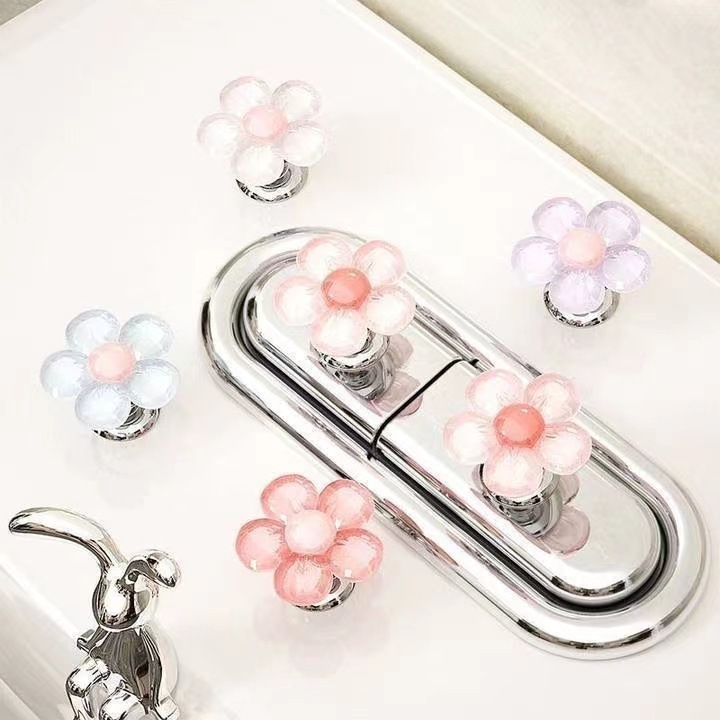 Little Red Riding Book Same Flower Toilet Press Long Nail Manicure Special Universal Creative Toilet Flush Switch