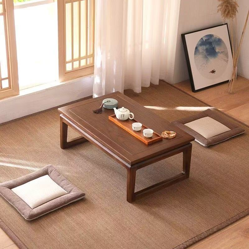 Tatami Coffee Table, Small Table, Elm Bay Window Table, Chinese Zen Tea Table, Solid Wood Kang Table, Chinese Study Table, Balcony Low Table