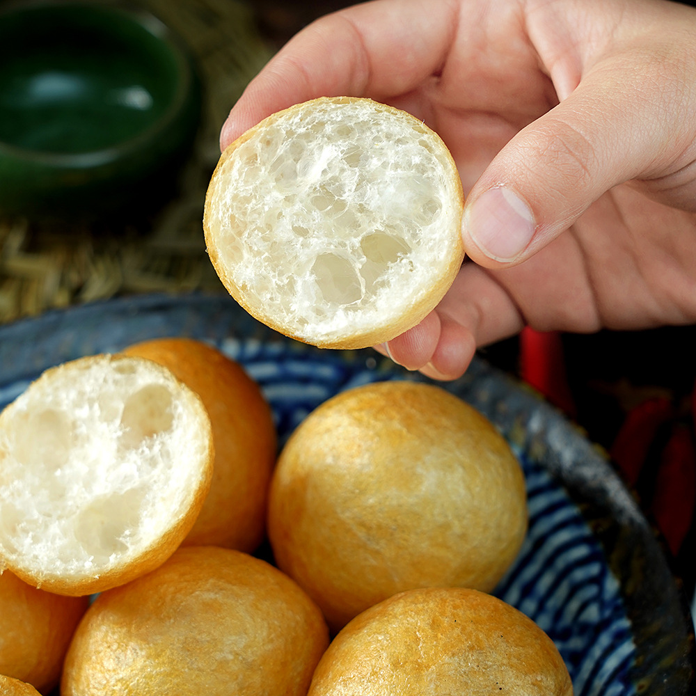 Clear Water Gluten, Wuxi Specialty Hot Pot Gluten Stuffed with Meat, Spicy Hot Pot Ingredients, Oil Gluten Balls 0.5kg