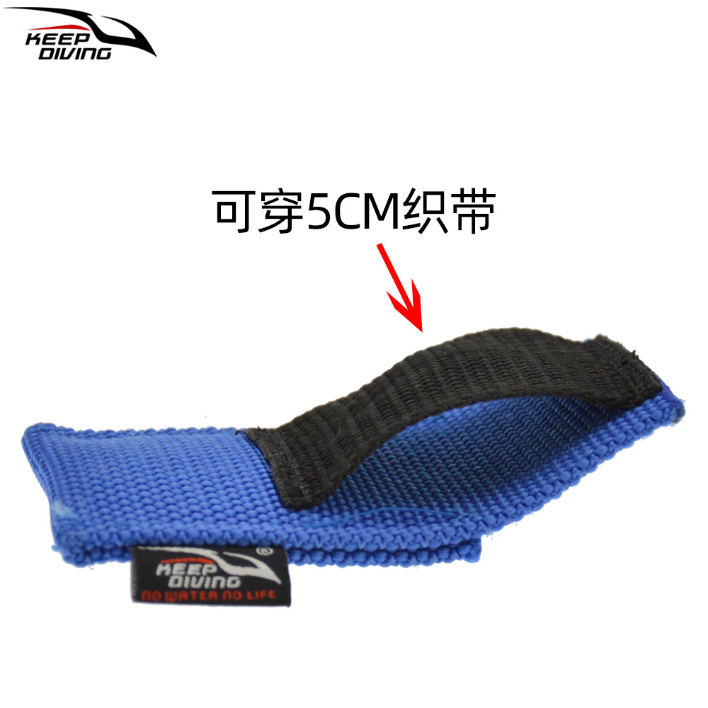 Scuba Line Cutter Knife Set Underwater Rope Cutting Knife Storage Protective Cover Wearable Webbing Velcro Hook and Loop Technical Diving Equipment