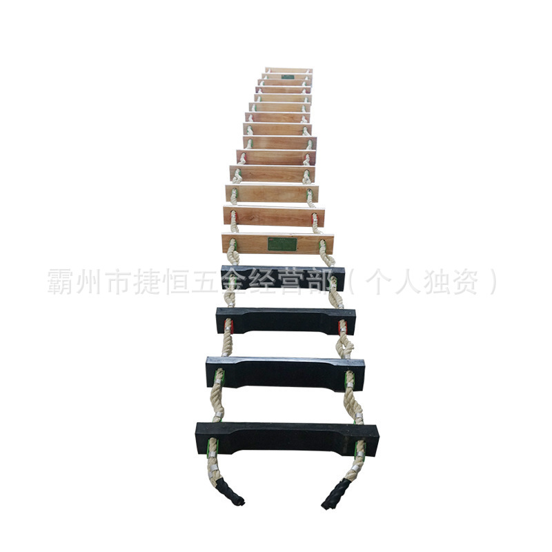 Marine Life-Saving Soft Ladder Pilot Boarding Ladder Wooden Ladder Portable Wear-Resistant Pilot Ladder Marine Boarding Ladder