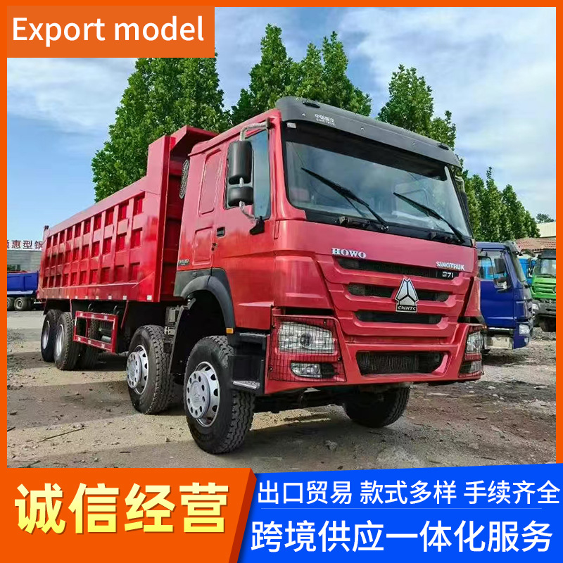 Cross-Border African Sinotruk Howo Dump Truck 6X4 Rear Tipping Earthmoving Truck Front Four Rear Eight Engineering Vehicle Available for Mortgage