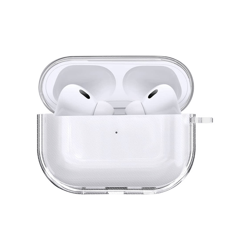Suitable for Apple AirPods Pro 2Nd Generation Transparent Protective Case, Full-Cover Tpu Injection Molding Pro 3Rd Generation Bluetooth Earphone Case
