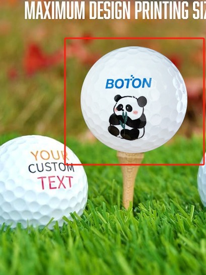Golf ball custom printed logo pattern company printed ball birthday gift one hole in memory custom golf ball