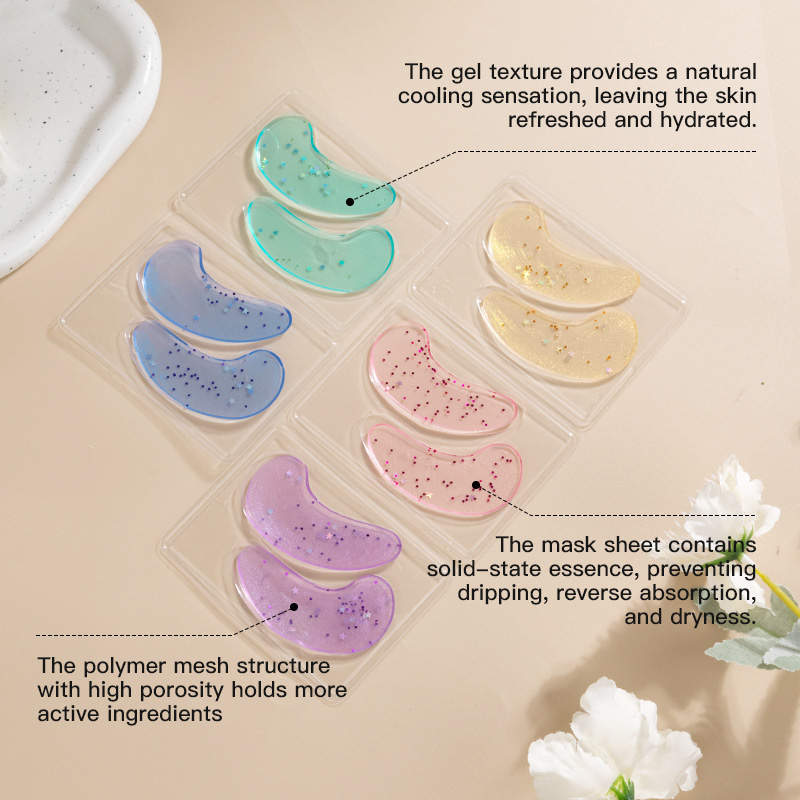 Kormesic24K Gold Full English Eye Mask Eye Mask Series Collagen Cross-Border Export Manufacturer Wholesale