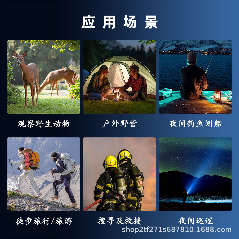 Cross-border explosions head-mounted 3D naked-eye HD night vision 4K dual-screen binoculars can independently adjust left and right eye vision