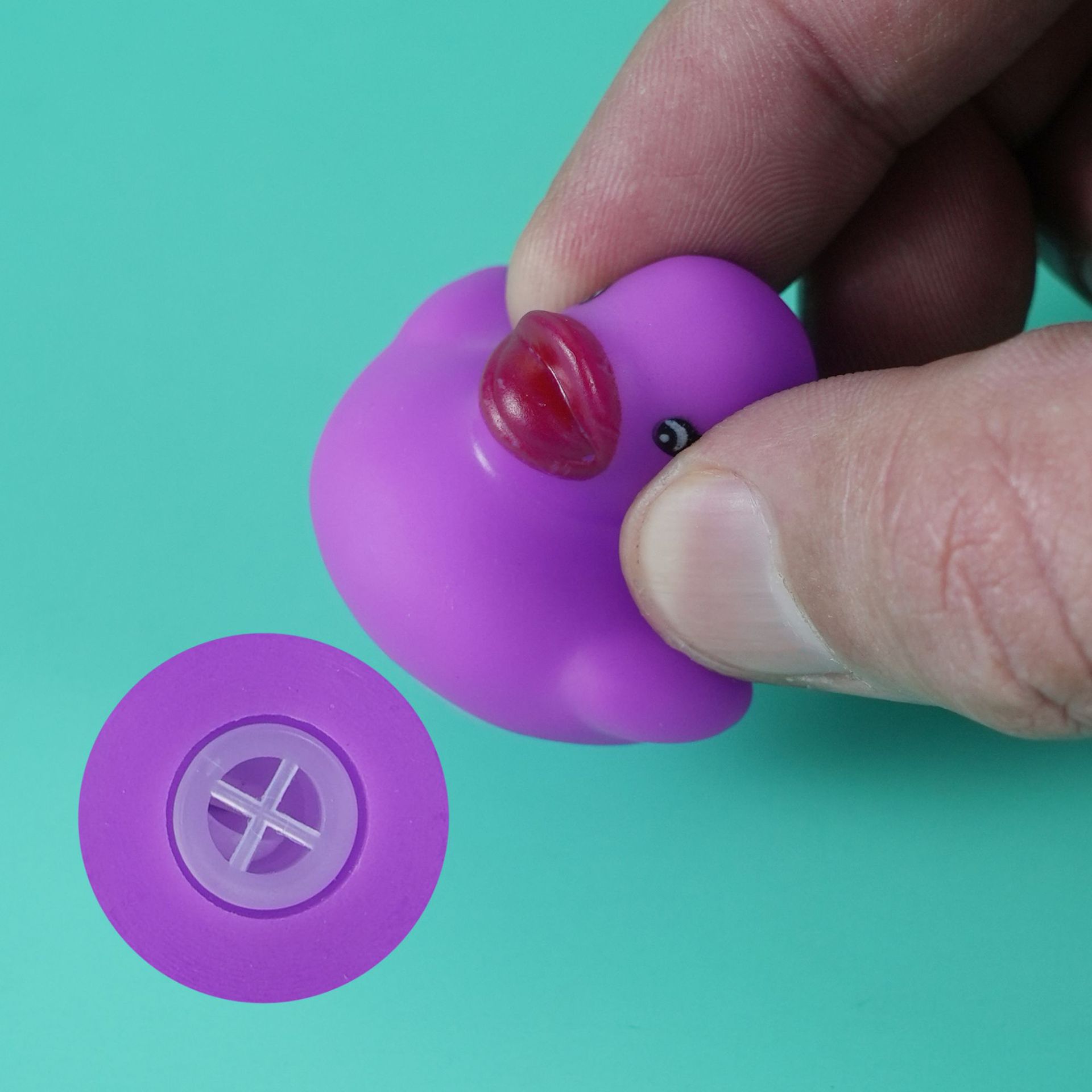 12-colorful Little Yellow Duck for Playing in the Water, Colorfulful Mini Small Duck, Vinyl Soft Glue, Pinch and Barking Duck Bath Toy