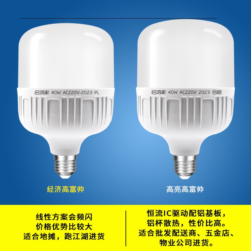 Wholesale energy-saving lamp led bulb bulb bulb home living room e27 screw super bright constant current eye protection factory lighting