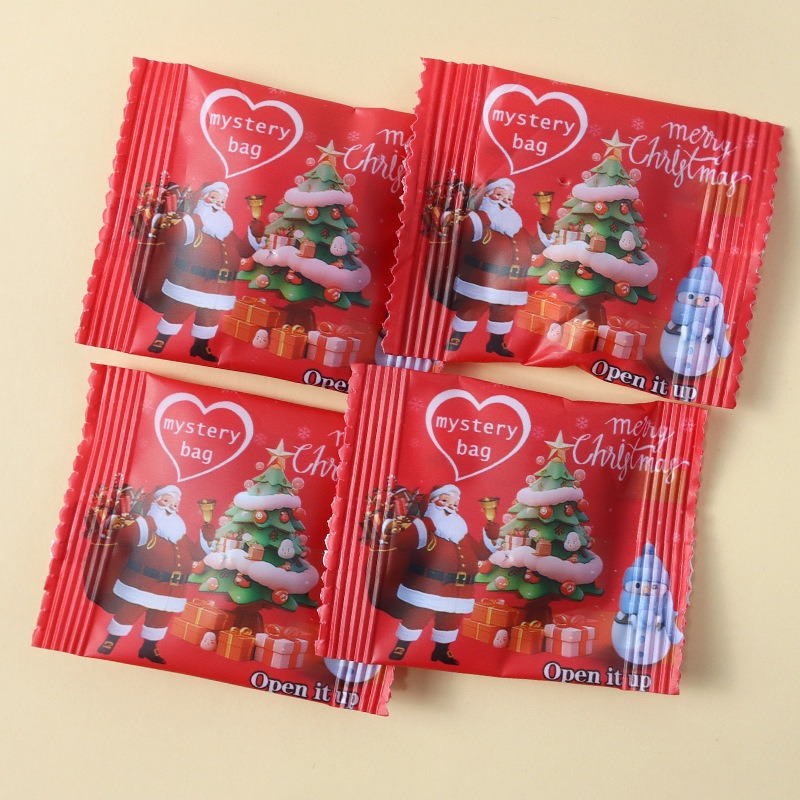 Cross-Border Hot-Selling】Christmas Series English Blind Bags Resin Toys Cute Cartoon Live Streaming Labeling Dropshipping Foreign Trade