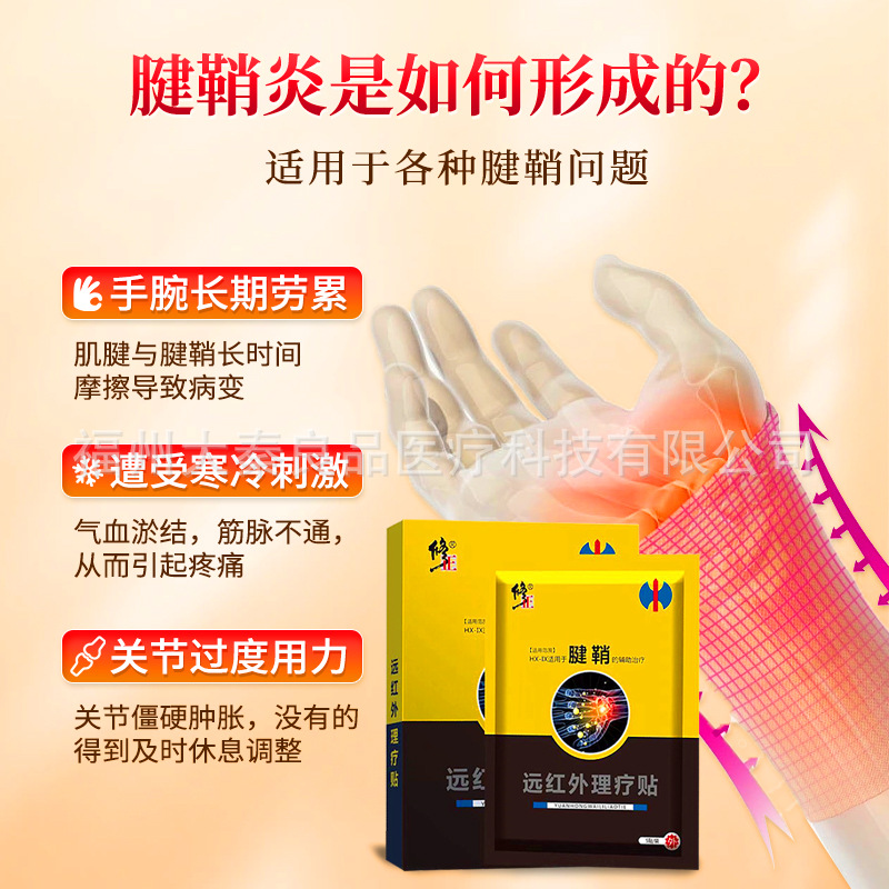 Corrective Tenosynovitis Far-Infrared Physiotherapy Patch Special Ointment for Thumb, Finger Joint, Wrist Pain Ointment Patch Wholesale