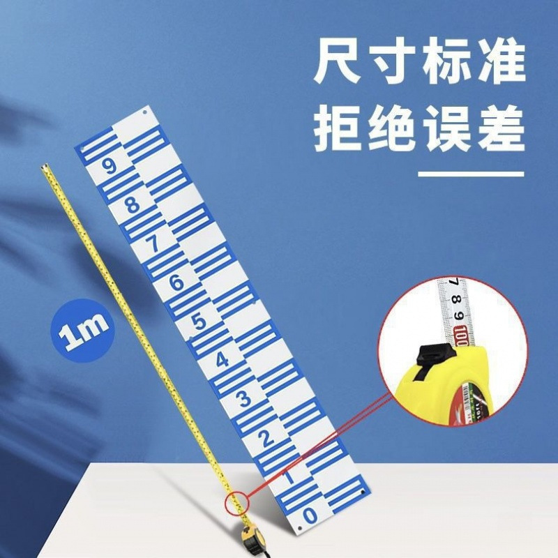 Water Level Ruler, Water Level Ruler, Stainless Steel Water Ruler Plate, Aluminum Alloy Water Ruler, Hydrological Ruler, Enamel Observation Measuring Ruler