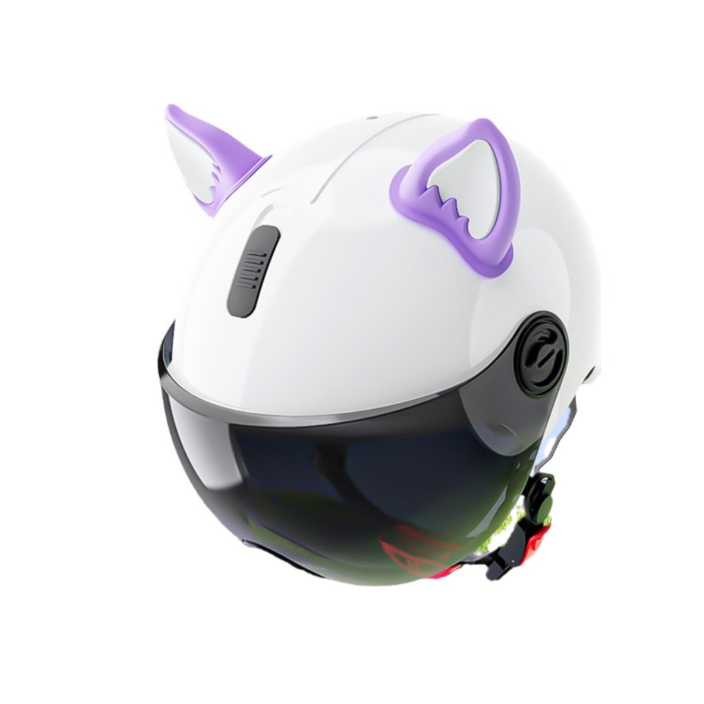 Electric Helmet Cat Ear Decoration Random Sticker Helmet Cat Ear Accessories Demon Universal Decoration Horn