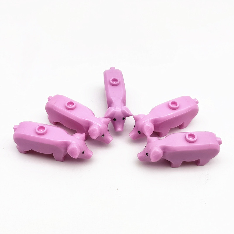 Piglet Building Block Parts Animal Small Particle Accessories Assembly Toy Farm Pig Pen Compatible with 34280 Educational Assembly