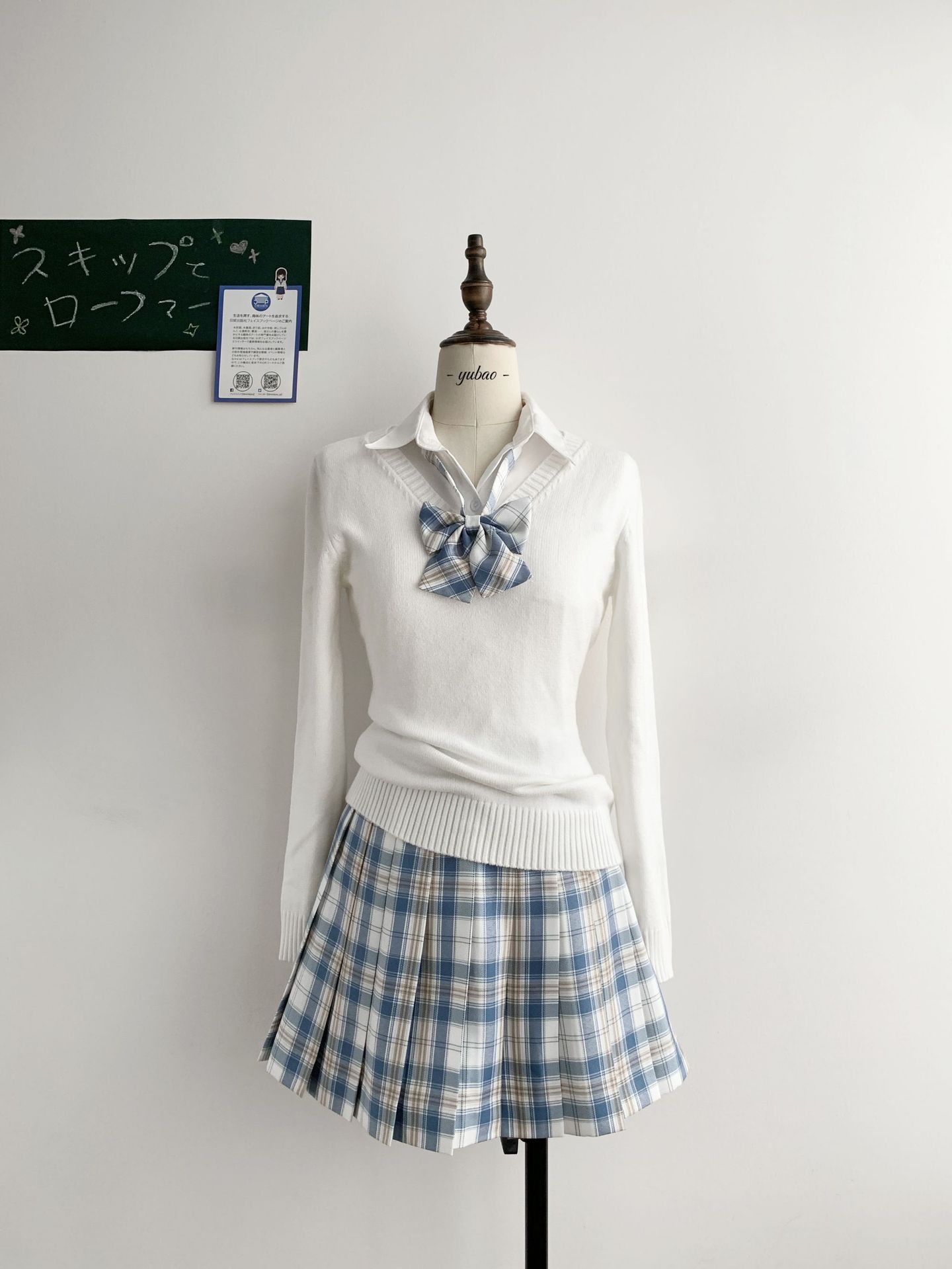 Original Jk Waist Pullover Knitwear Pure Color Japanese Style Uniform Preppy Style Long-Sleeved Knitwear Autumn and Winter for Women