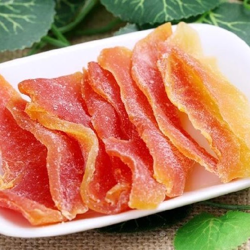 Bulk red heart dried papaya 10 Jin rock sugar dried papaya green melon slices preserved fruit shop sweet and sour dried fruit