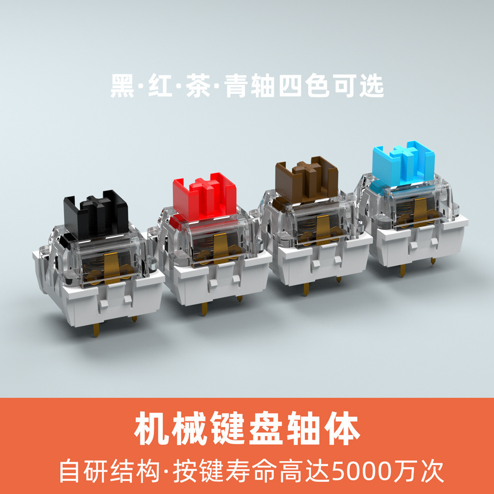 Itly механический клавиатурный переключатель, пылезащитный зеленый переключатель, поддерживает горячую замену, медная втулка, трехконтактный переключатель, красный, черный, чайный переключатели