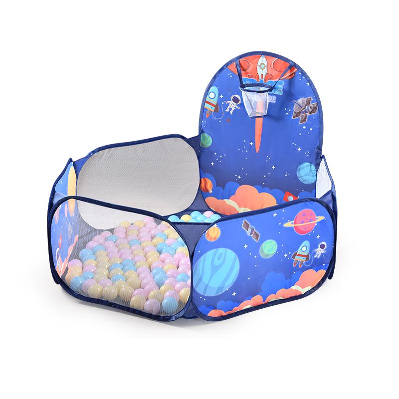 Children's Space Tent Game House Shooting Stacking Indoor and Outdoor Ocean Ball Pool Fence Baby Kids Toy Gift