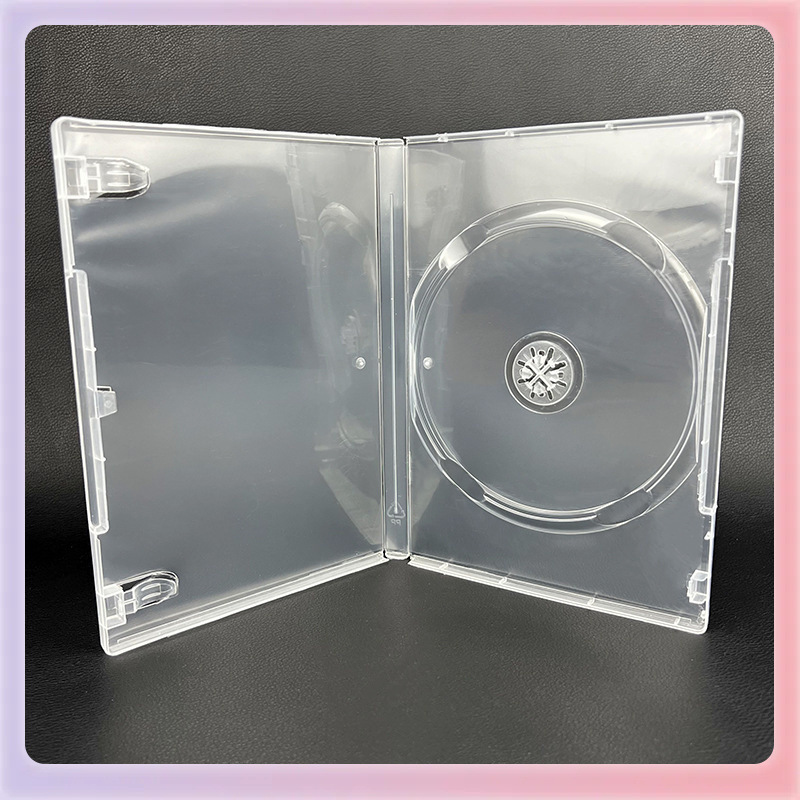 ✅ Cd Box Single Piece Blue Light Cd Box Dvd Box Plastic Box Cd Box Double Piece Transparent Cd