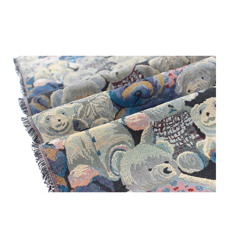 Bear-Colored Jacquard Fabric 1.0m Price Thickened Bag Pillow Jacket Skirt Clothing Fabric Handmade Clearance