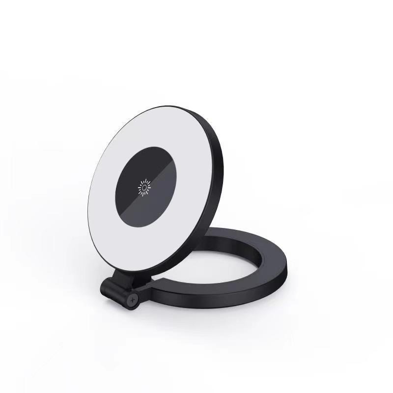 Magnetic Three-Color Light Selfie Beauty Fill Light Mobile Phone Live Broadcast Selfie Photo Soft Light Portable Foldableing Photography Light