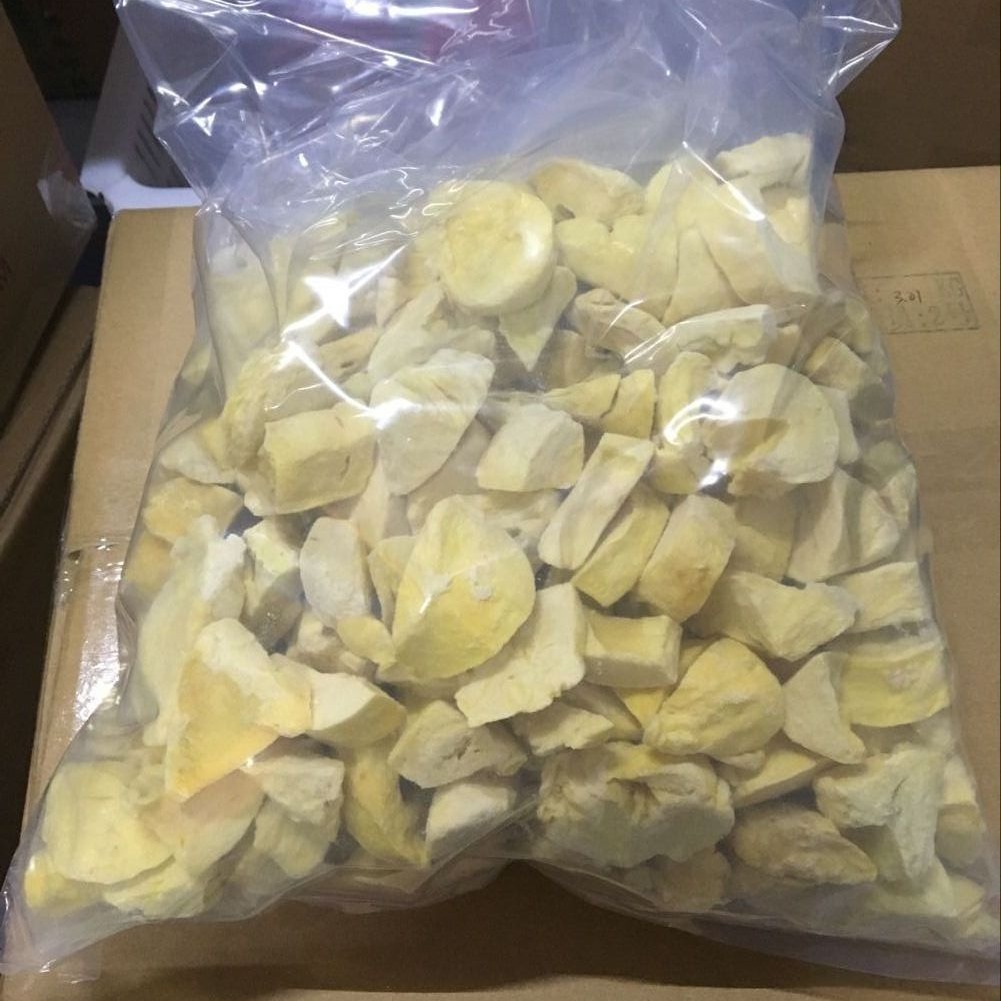Manufacturer Wholesale Fresh Thai Golden Pillow Original Cut Bulk Dried Fruit Snacks Large Batch Freeze-Dried Durian