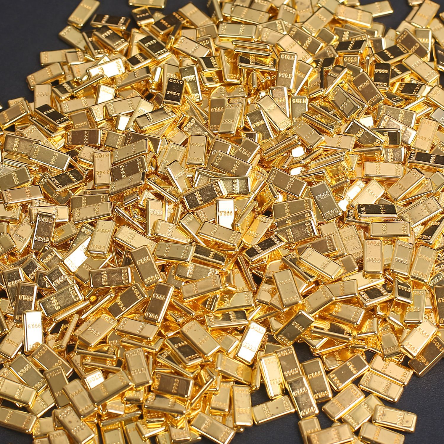 Popular Imitation Solid Small Gold Brick Strips Housewarming Gifts Eight Blessings to Attract Wealth Office Home Decoration Ornaments