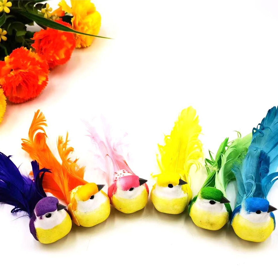 New pre-sale simulation feather bird home green plant garden craft Greening decoration crafts foam fake bird