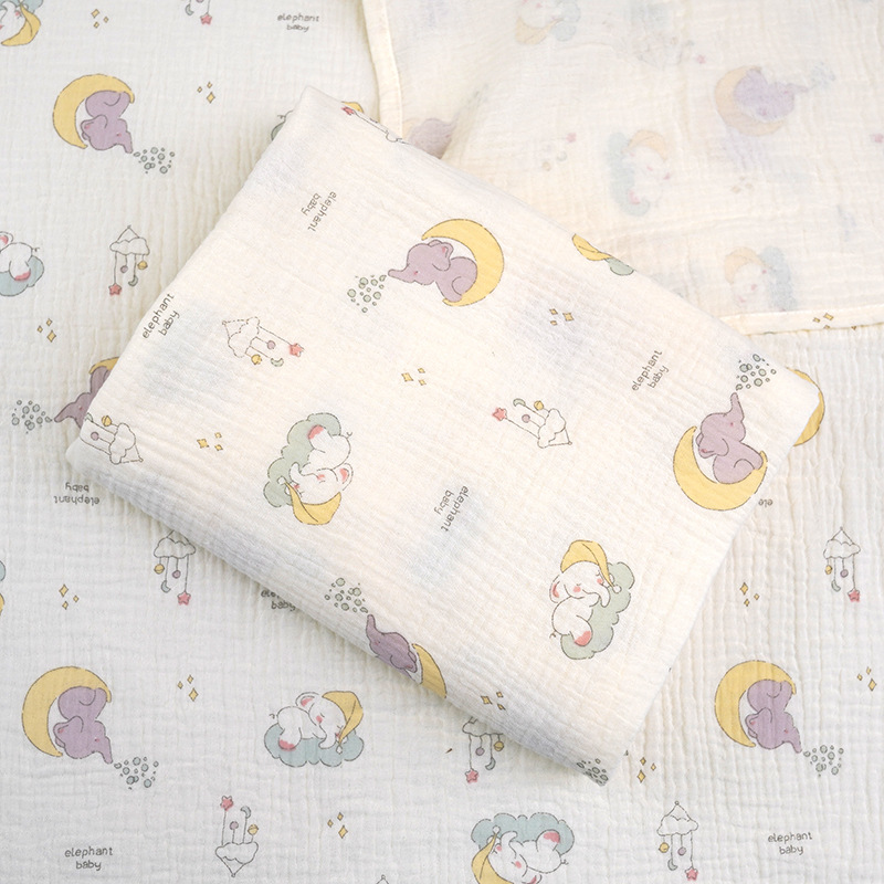 Baby Crepe Swaddle Pure Cotton Gauze Delivery Room Wrap Ins Baby Swaddle Towel Newborn Swaddle Gauze Blanket