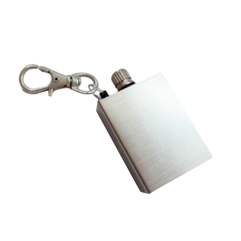 Creative 10,000 matches can be printed LOGO stainless steel square universal match kerosene lighter manufacturers wholesale