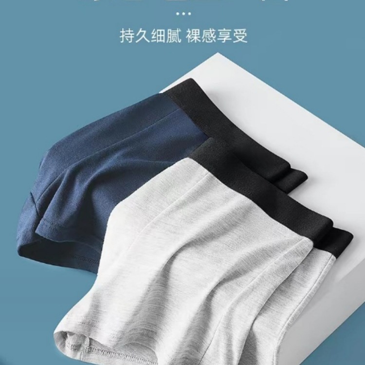 Men's Underwear Summer Boys' Boxers Breathable Sexy Men's Shorts Teenager Mid-Waist plus size Men's Shorts