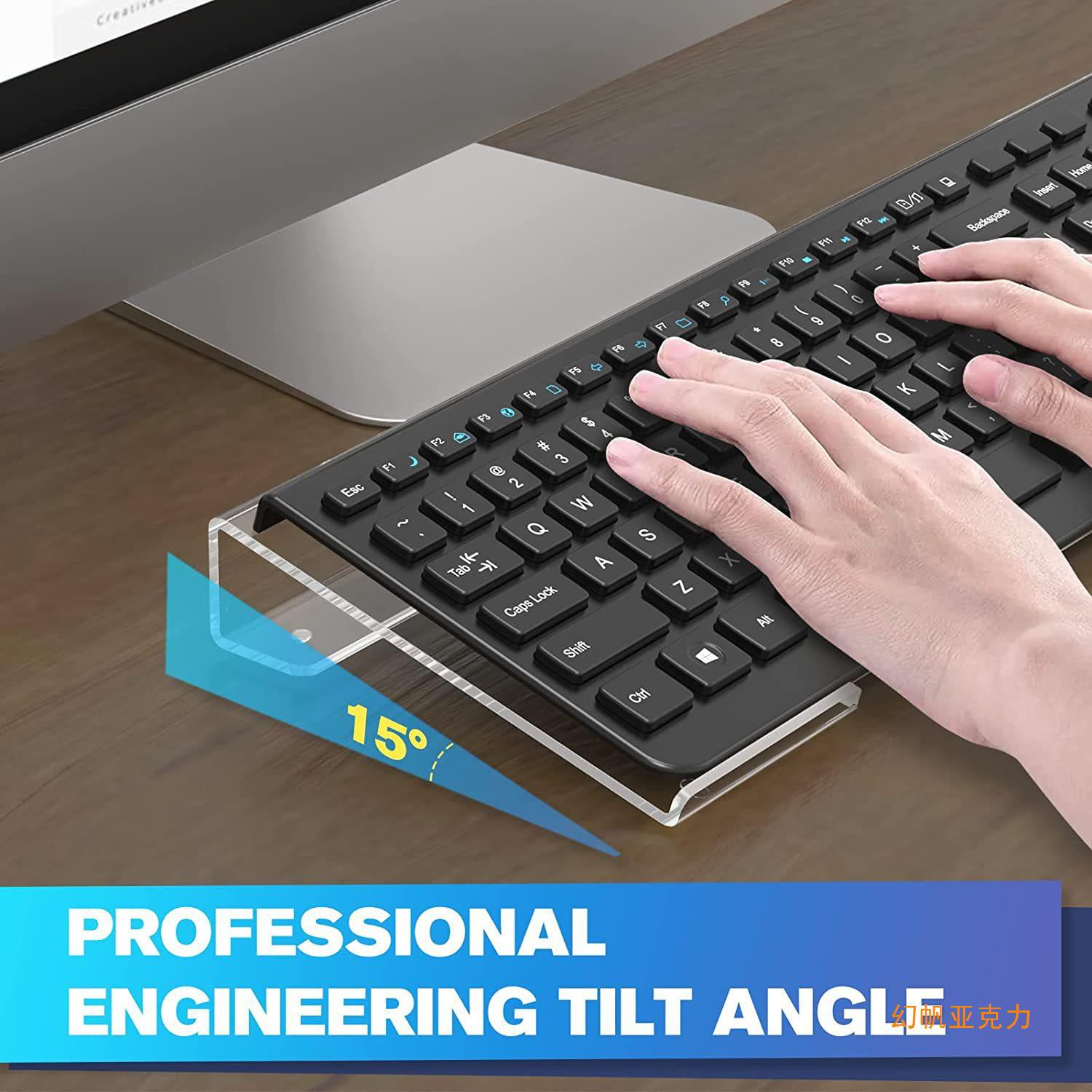 [Magic Sail] Acrylic keyboard riser bracket is convenient for engineering typing and work belt at home and office