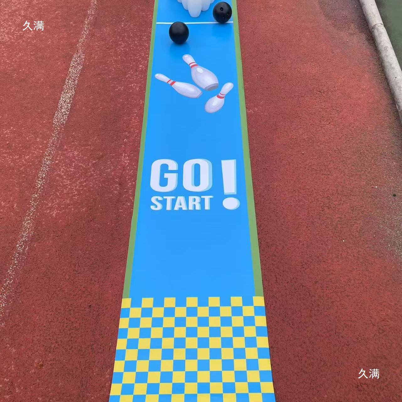 Toy Children Adult Solid Wood Medium Bowling Track Cloth Fun Sports Meeting Indoor Outdoor Activity Props