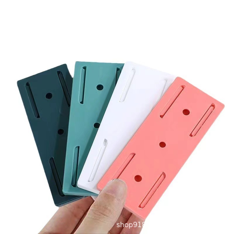 Power Strip Holder Wall Punch-Free Socket Storage Rack Router Wall-Mounted Plug-In Strip Holder