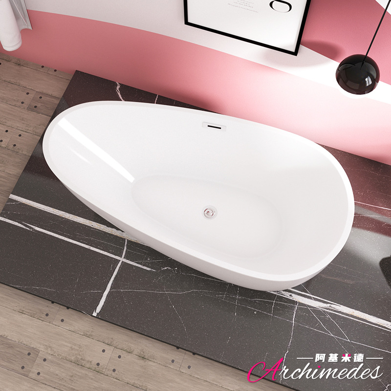 Net red Ins style bath bathtub fashion goose egg independent bathtub AJ-6020 Foshan origin direct supply