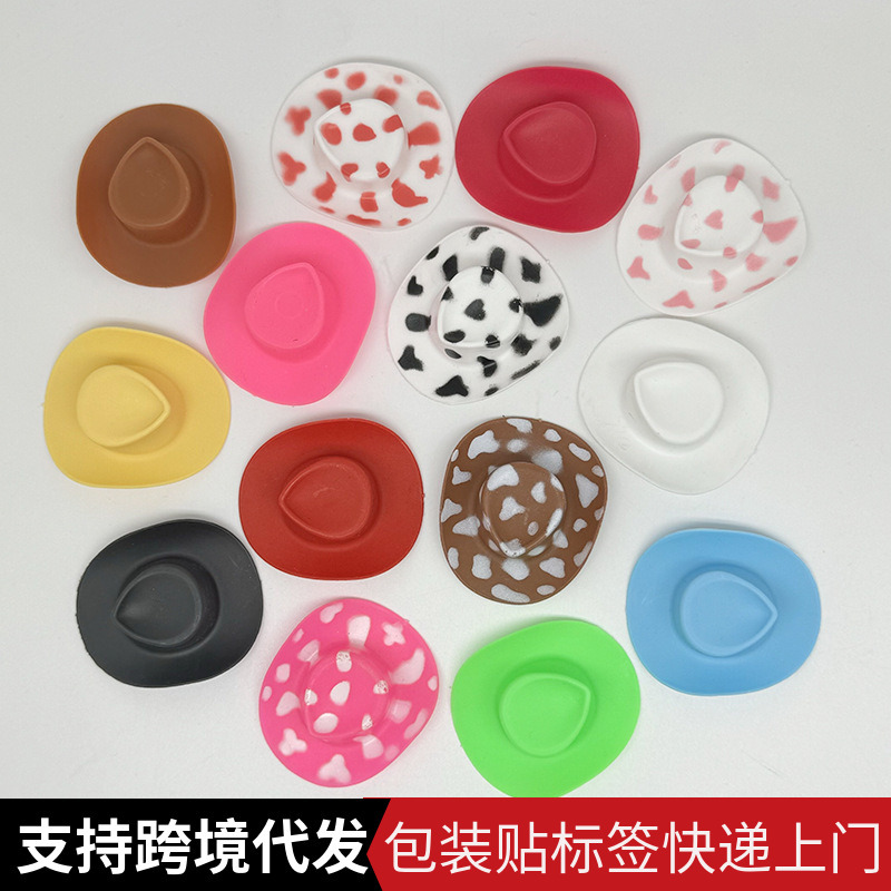 новый подарок, аксессуары для маленькой желтой утки, мини-ковбойская шляпа, соломенная шляпа, джазовая шляпа, декоративная шляпа для кукол