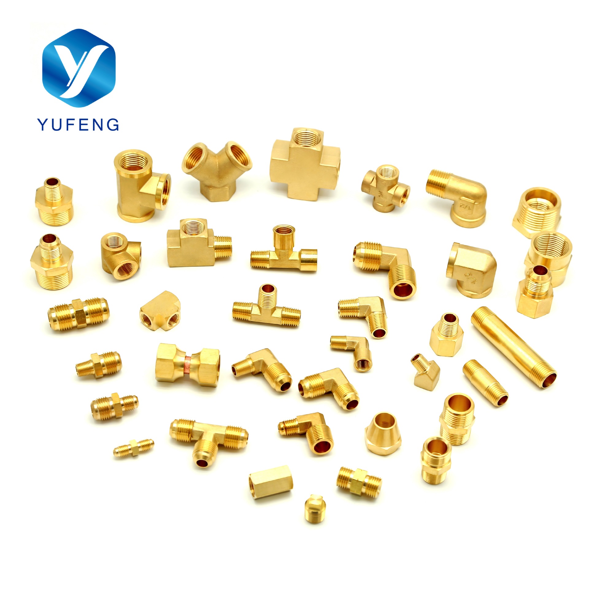 4-точечный соединитель с внутренней и наружной резьбой, тройник с прямой внутренней резьбой, медный редуктор с 6-точечного на 4-точечный, сантехнические fittings для водопроводных труб