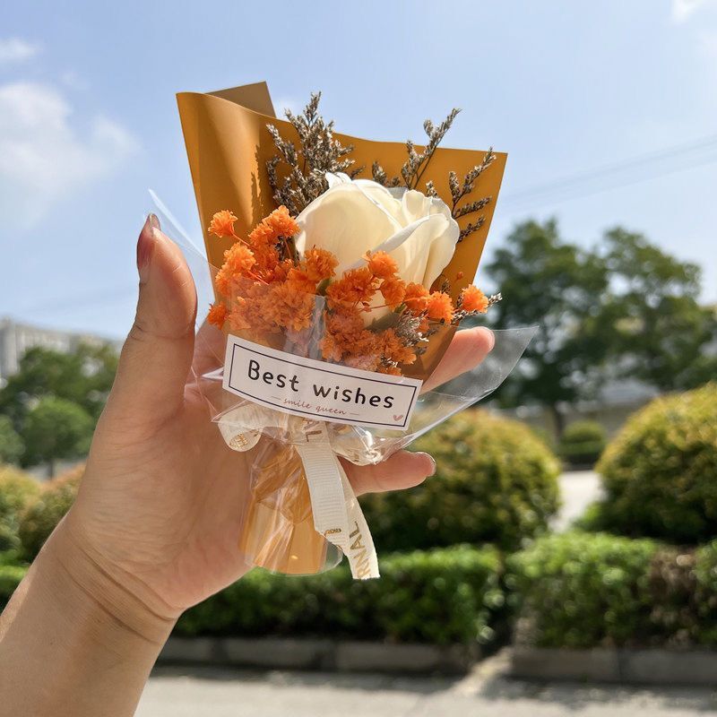 Soap Flower Decoration Eternal Flower Gestapa Car Flower bouquet Exquisite Mini bouquet Gift Valentine's Day 520
