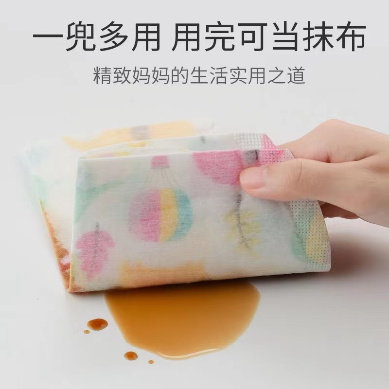 Disposable Bib Baby Meal Bag Baby Slip Wipe Supplemented Gown Children's Summer Waterproof Bib Independent Pack