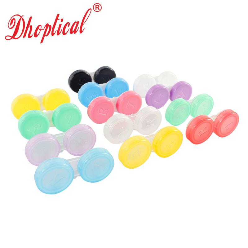 Internet Celebrant Contact Lens Double Box Portable DIY Multicolor Candy Companion Box with Mirror Storage Storage Box