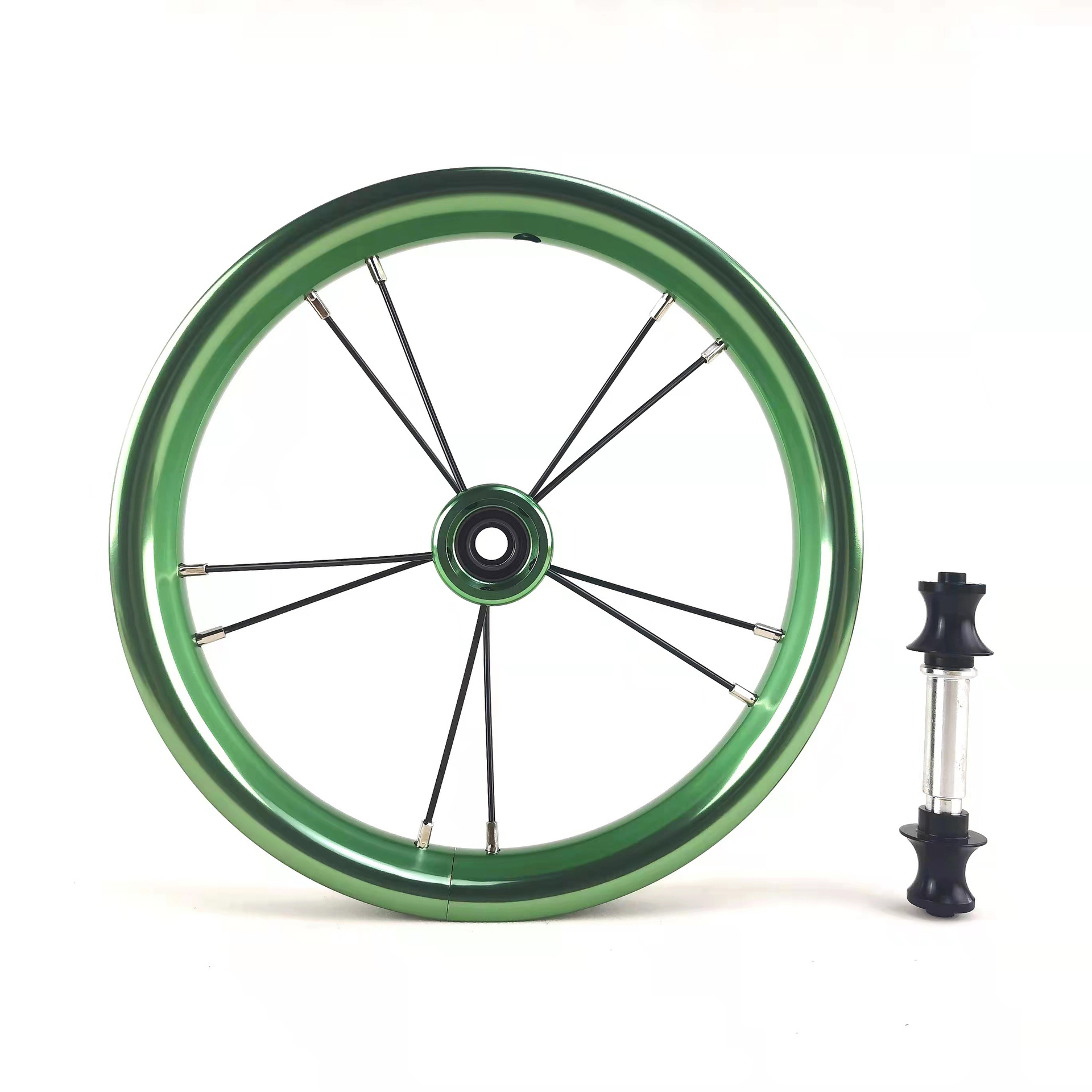 12-inch aluminum alloy children's balance scooter modified double-layer wheel hub