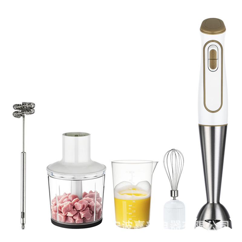 Foreign Trade Qb03 Five-In-One Handheld Multi-Functional Kitchen Electric Cooking Machine for Mincing Meat, Juicing and Grinding Baby Food Supplements