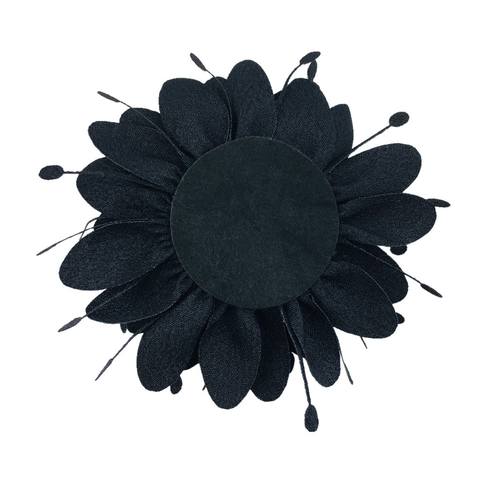 In-Stock 10cm Korean Satin Flower New Fabric Headpiece High-End Clothing Accessory Cross-Border Hairband Supply