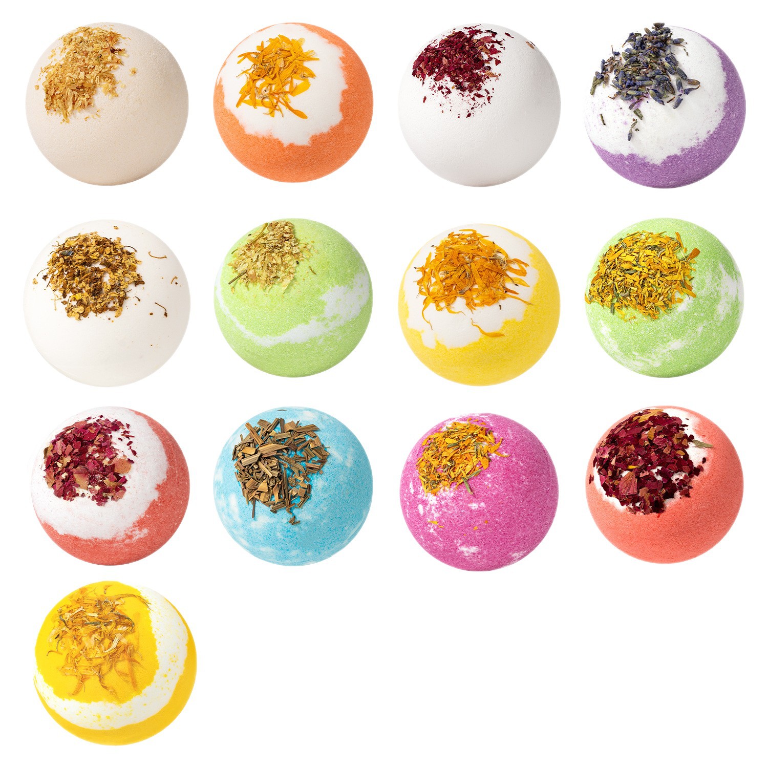 Cross-Border Explosive Dried Flower Bath Salt Ball Nourishing Universal Bubble Bath Ball Essential Oil Bath Ball Bubble Bomb Wholesale Bath Ball