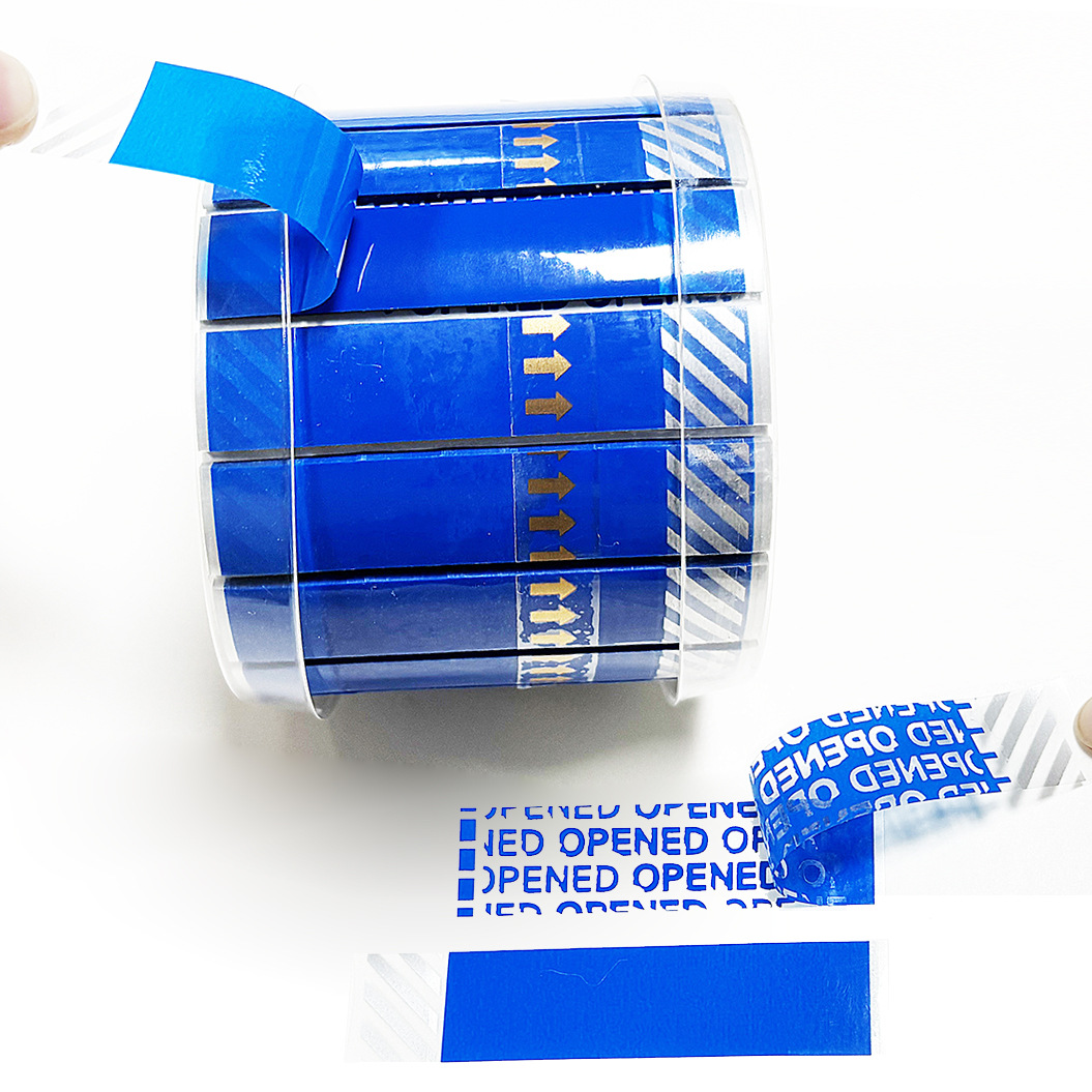 Наклейки Void антифальсификация легко рвущиеся анти-взломные недействительные высоковязкие красные оранжевые ручные рвущиеся наклейки с отрывными ярлыками