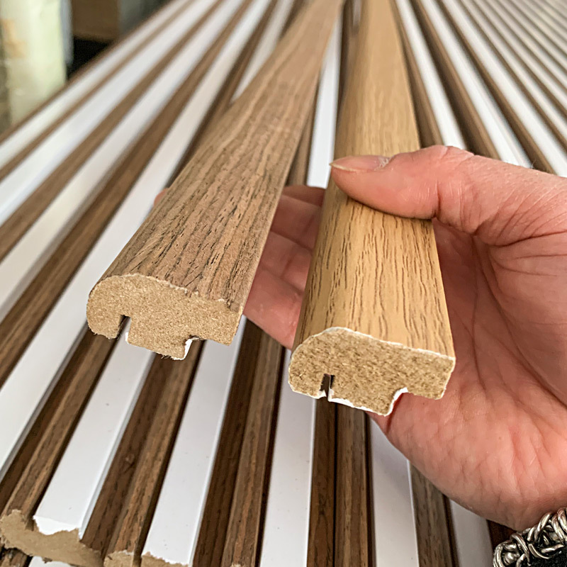 Арочная трехмерная полая фоторамка настольная линия из высокоплотной плиты с покрытой наклейкой деревянной кожи